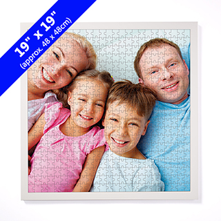White Puzzle Frame For 19