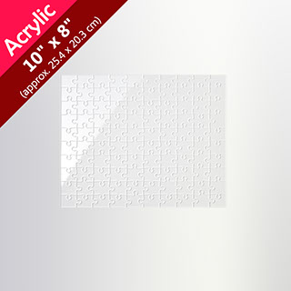 Blank 10X8 Acrylic Puzzle (100 Pieces)