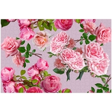 Pretty Pink Flowers Jigsaw Puzzle