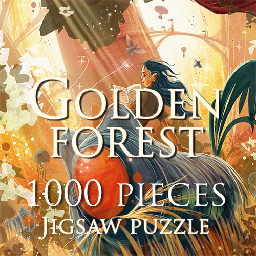 Golden Forest Jigsaw - Jigsaw Puzzle (with box)
