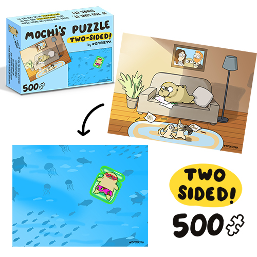 Mochi the pug's 500 piece puzzle