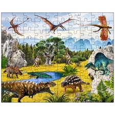 dinosaurs magnet puzzle 3 8x10 100 Piece