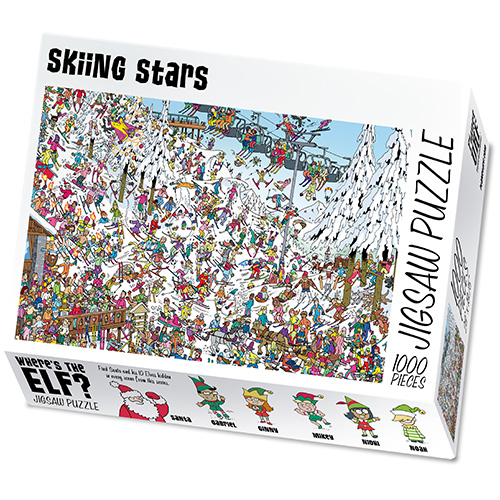Verwijdering Monument Verbanning Skiing Stars Jigsaw Puzzle