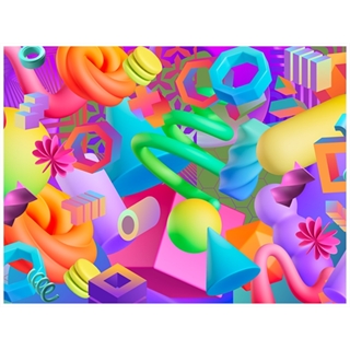 Large 18X24 Inch Puzzle With Two Different Sizes Of Pieces
