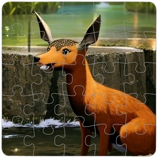 Square Plastic Puzzle 7X7 Inches