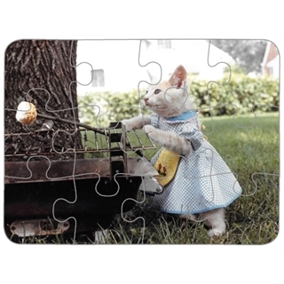 Personalized 4X5 Inches Plastic Puzzle 12 Pieces