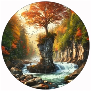 Personalized Magnetic 7.25 inch Round Puzzle